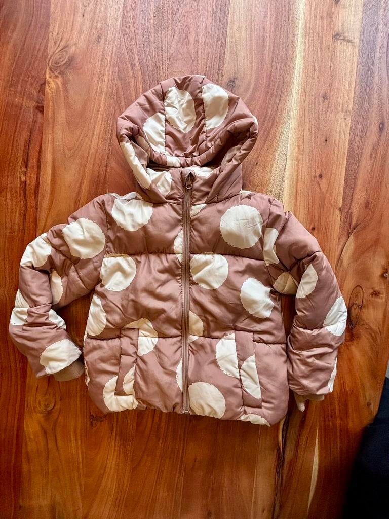 Bruin/beige winterjas Zeeman, maat 122/128, Ophalen of Verzenden, Zo goed als nieuw, Jongen of Meisje, Jas