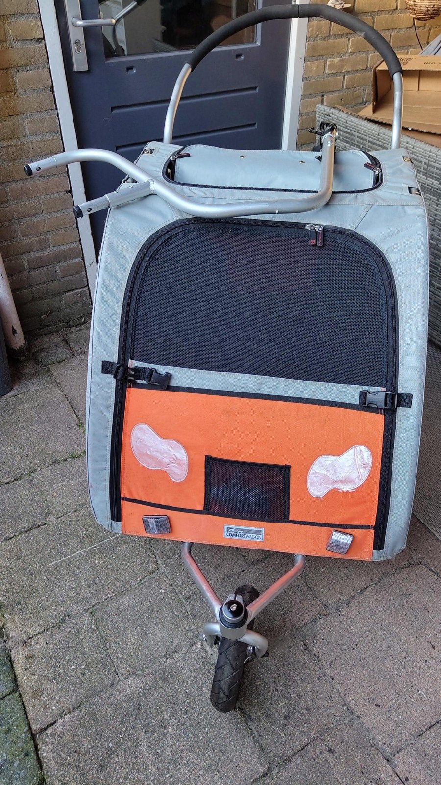 TrendPet Comfortwagon L (fietskar/hondenbuggy) met veel toeb, Ophalen, Gebruikt, Hondenfietskar