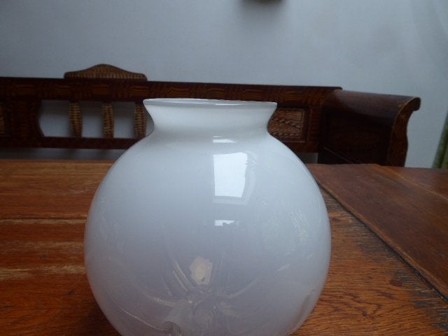 Vintage Murano glazen bol voor lamp van Mazzega, Italië 1970, Ophalen of Verzenden