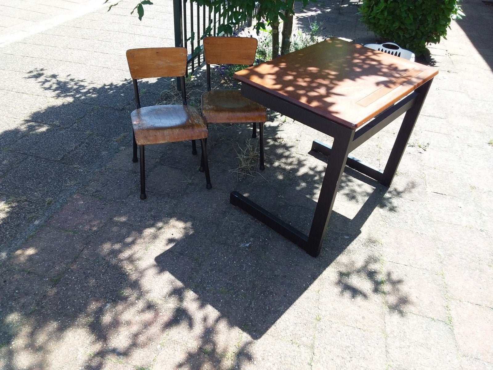 schooltafel met 2 stoeltjes, Ophalen, Gebruikt, Tafel(s) en Stoel(en)