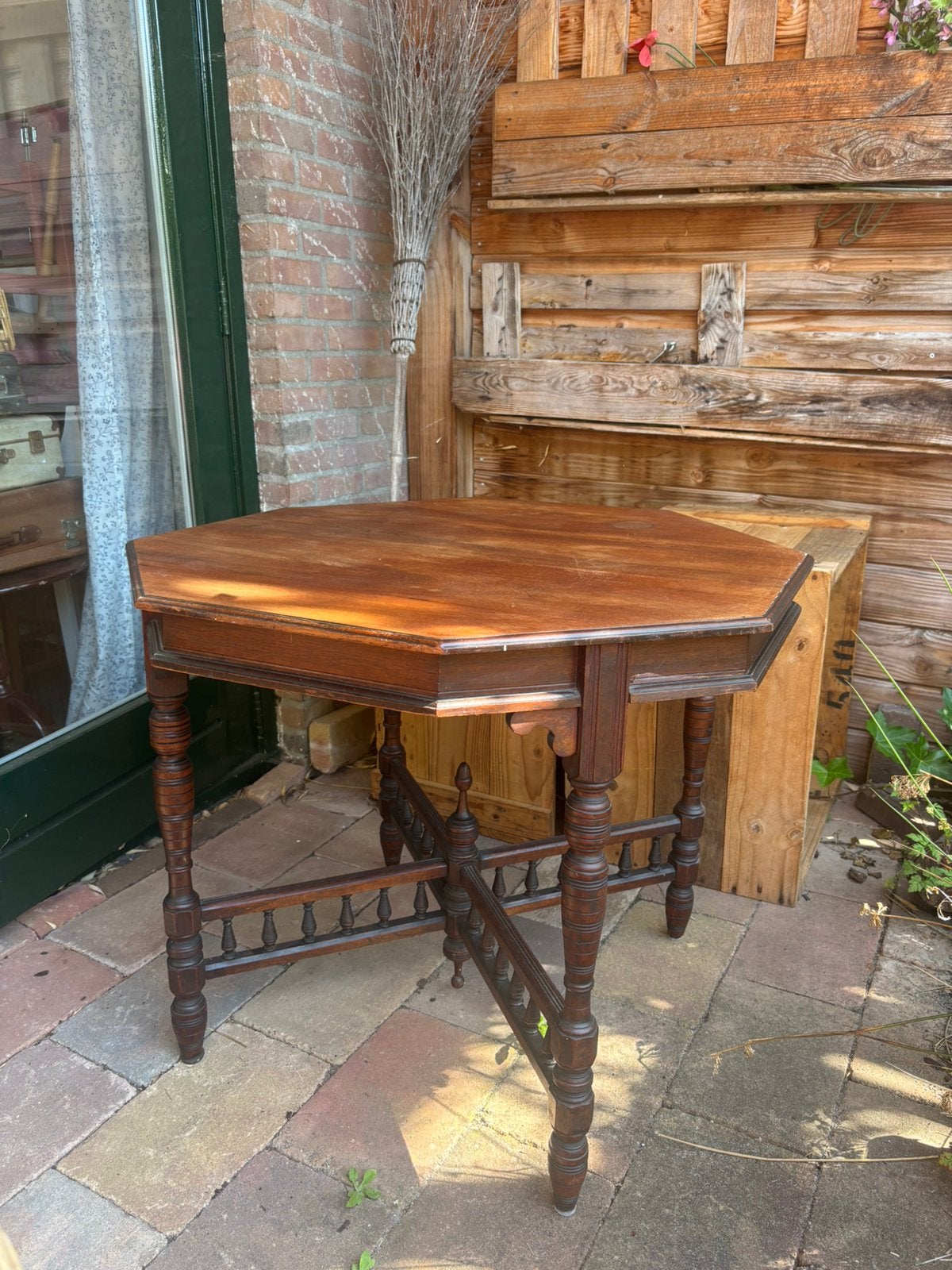 Antieke Achthoekige Kerk tafel  (ca. 1890), Ophalen of Verzenden