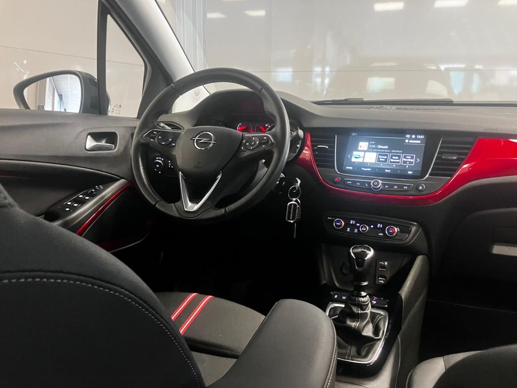 Opel Crossland 1.2 Turbo GS Line | CAMERA | NAVI | LED | CAR, Gebruikt, 1199 cc, Leder en Stof, Wit