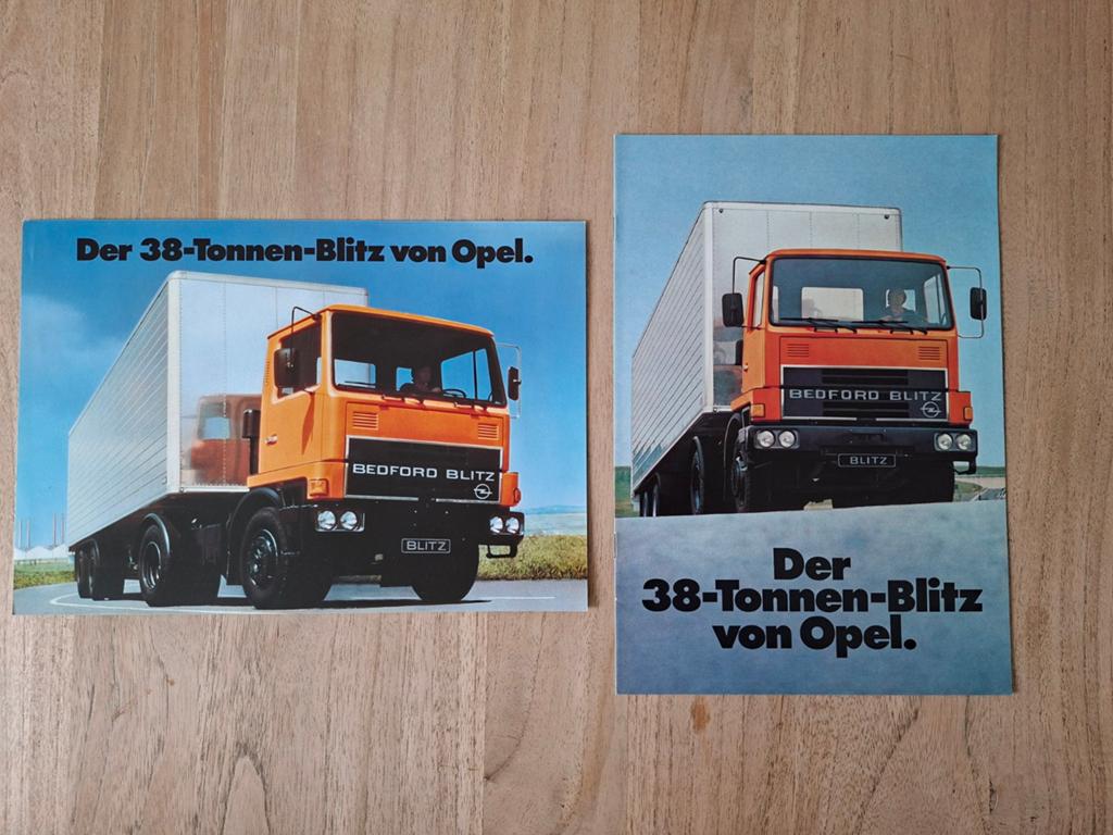 2x Opel Bedford Blitz brochures, Ophalen of Verzenden, Gelezen, Opel