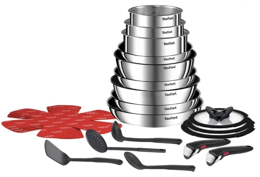 ✅NIEUW✅ Tefal Ingenio Emotion 22-delige set - inductie, Ophalen of Verzenden, Nieuw, Rvs, Pannenset