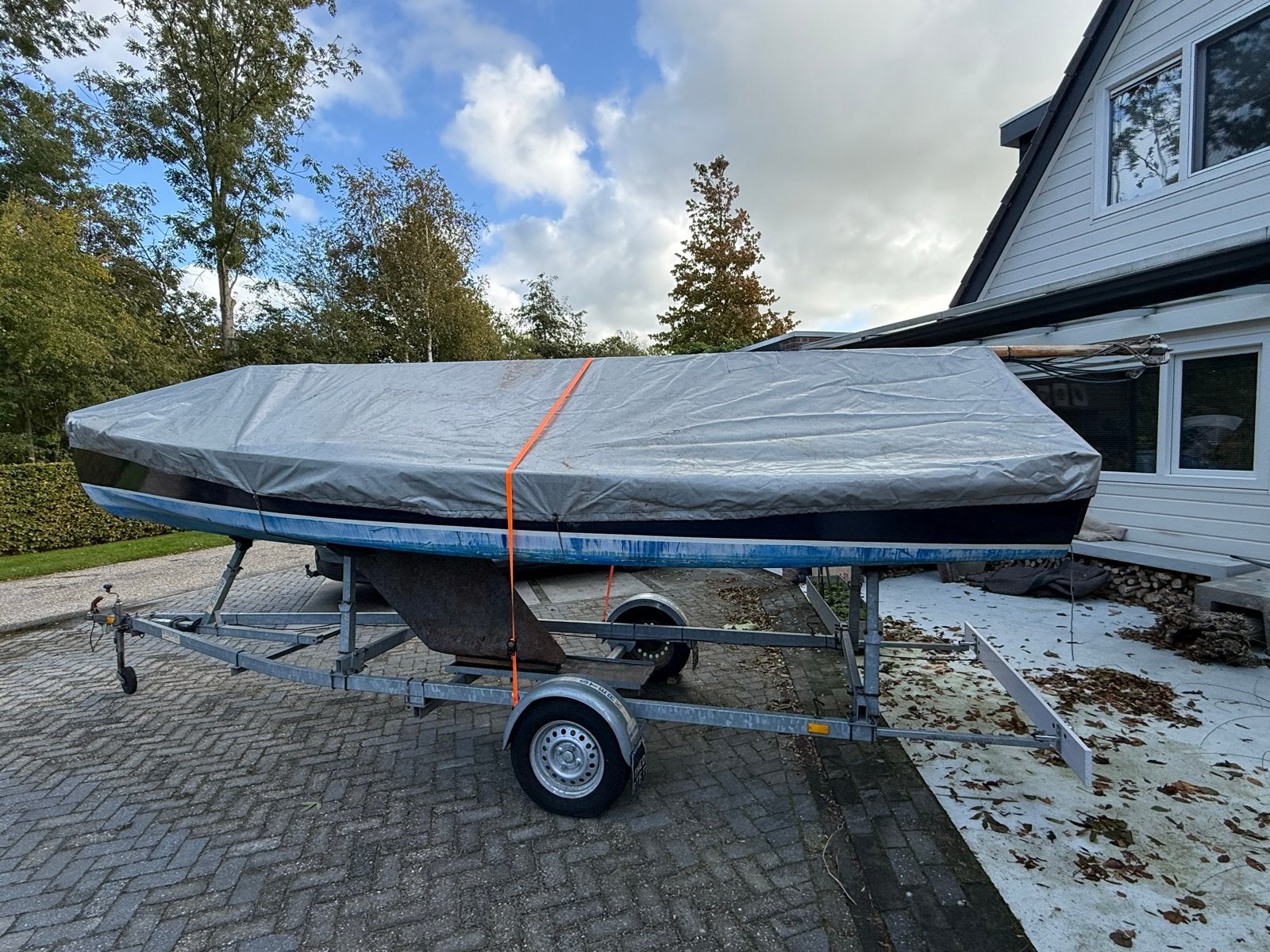 Polyvalk 'Boervrouw' compleet met Yamaha 4-takt motor, Gebruikt, Ophalen of Verzenden, Viertaktmotor, Open zeilboot