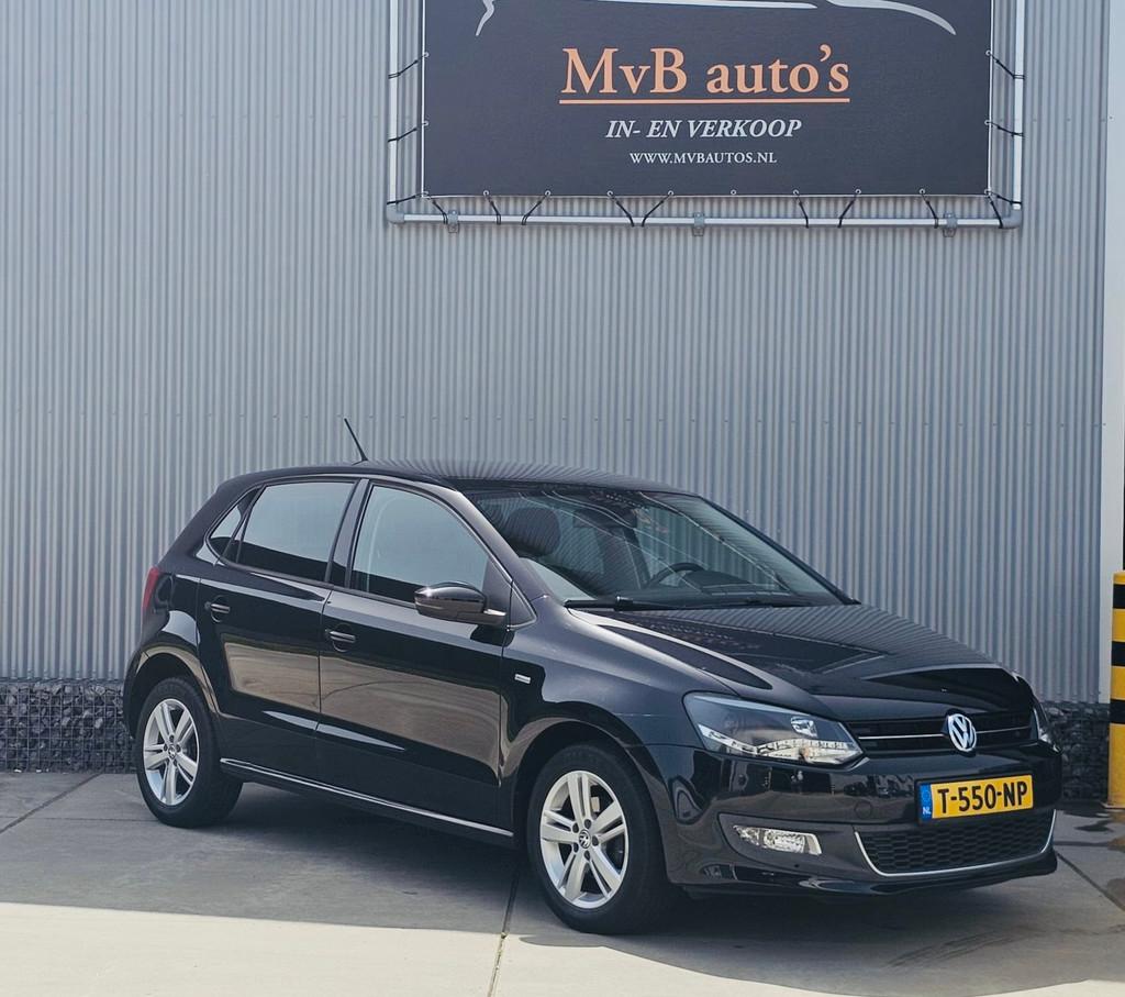 Volkswagen Polo 1.2-12V Match, clima, navigatie, stoelverwar, Auto's, Voorwielaandrijving, Euro 5, 967 kg, Zwart