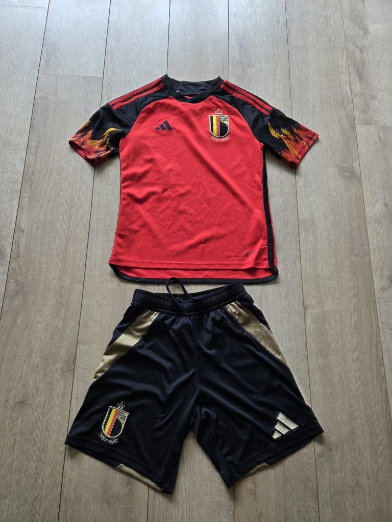 België tenue Adidas (origineel) 164, Kinderen en Baby's, Kinderkleding | Maat 164, Adidas, Gebruikt, Ophalen of Verzenden, Setje