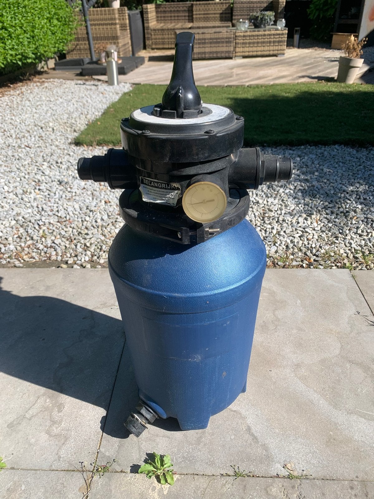 Zwembadfilter zandfilter met slang voor grote zwembaden, Tuin en Terras, Ophalen, Gebruikt, Filter