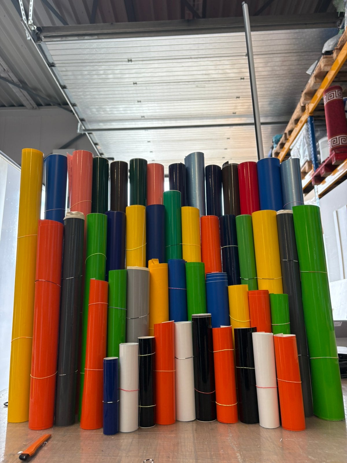 Grote Partij Vinylfolie , Stickerfolie voor Creatiev Project, 40 liter of meer, Ophalen of Verzenden, Zo goed als nieuw, Kunststof