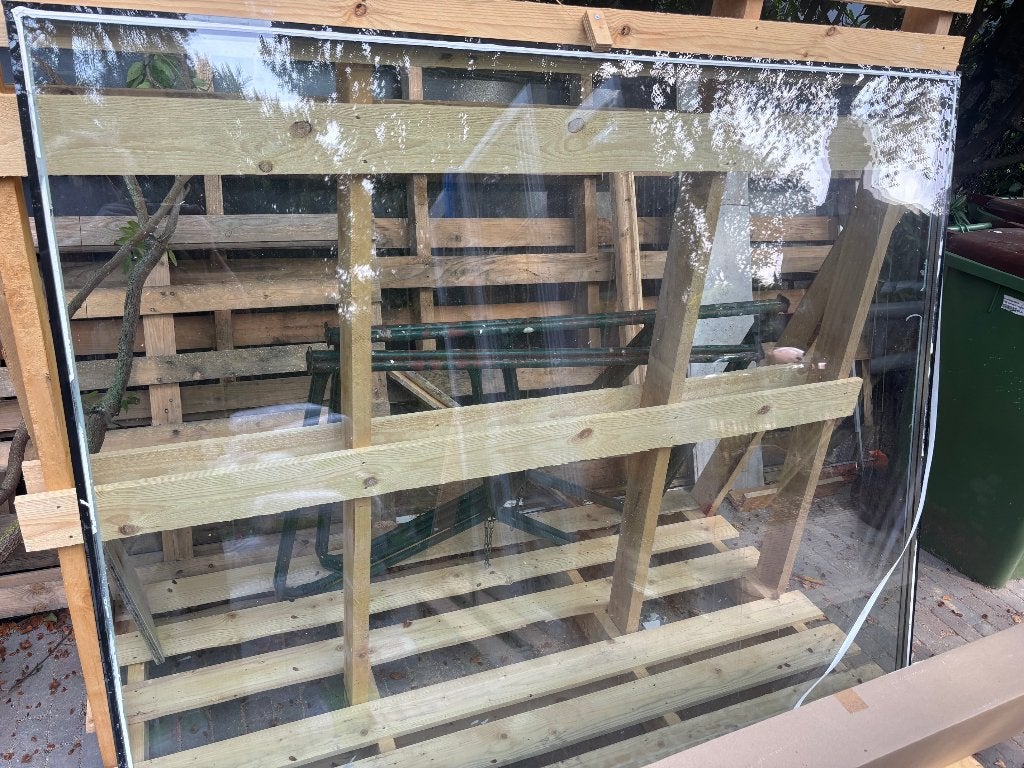 HR++ triple glasplaat 2024, Ophalen, 160 cm of meer, Zo goed als nieuw, Glasplaat