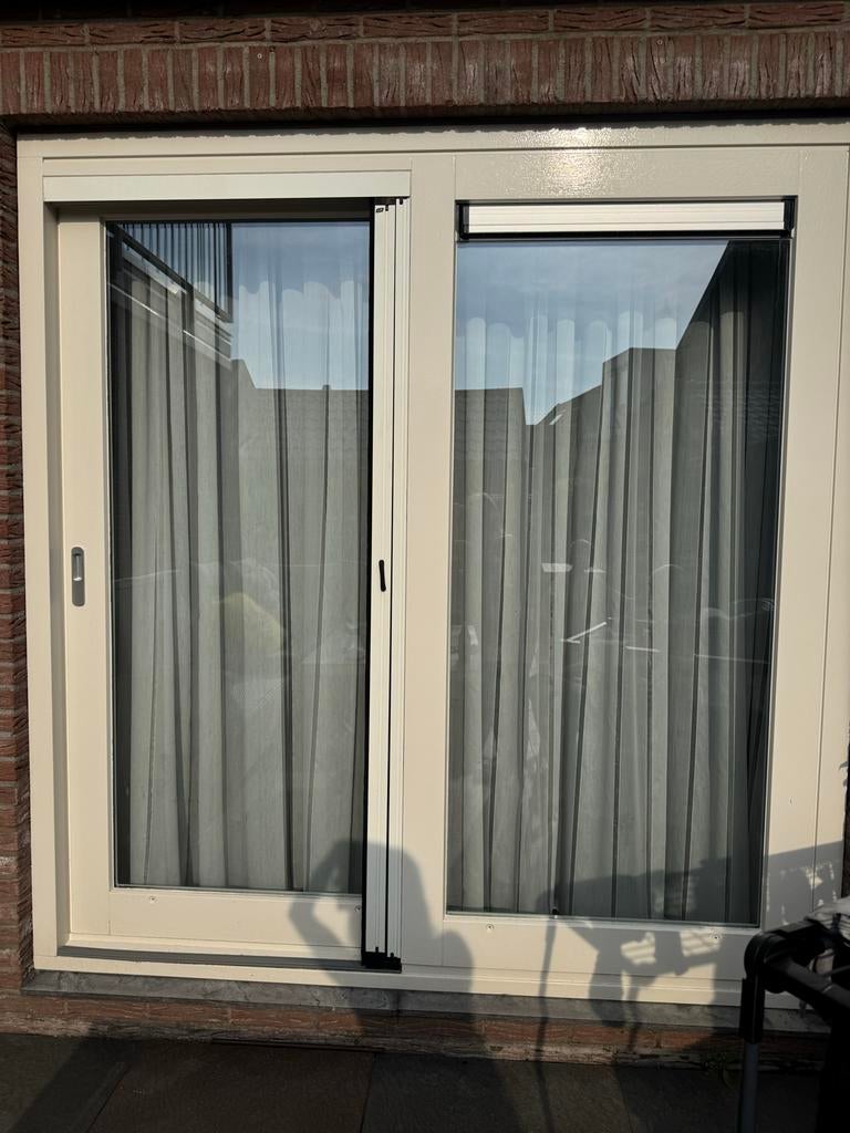 Schuifpui, Doe-het-zelf en Verbouw, Kozijnen en Schuifpuien, Ophalen, Zo goed als nieuw, 150 tot 225 cm, Inclusief glas