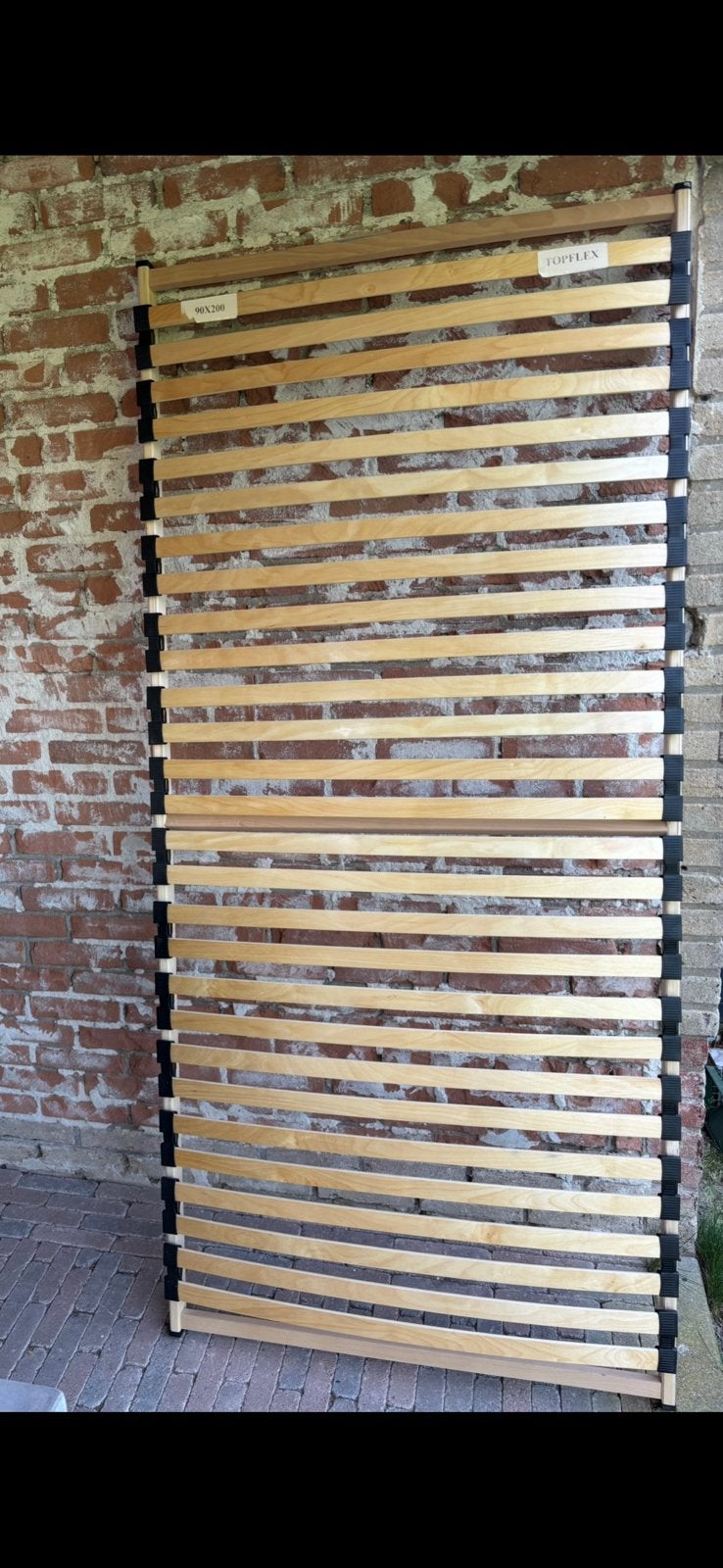 Lattenbodem en matras 90x200, Huis en Inrichting, Slaapkamer | Matrassen en Bedbodems, Ophalen, Zo goed als nieuw, Eenpersoons
