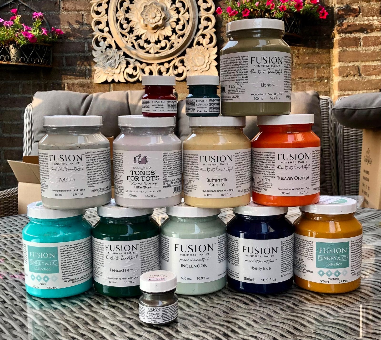 Grote partij Fusion Mineral Paint en aanverwante producten, Overige kleuren, Nieuw, Ophalen of Verzenden, 20 liter of meer