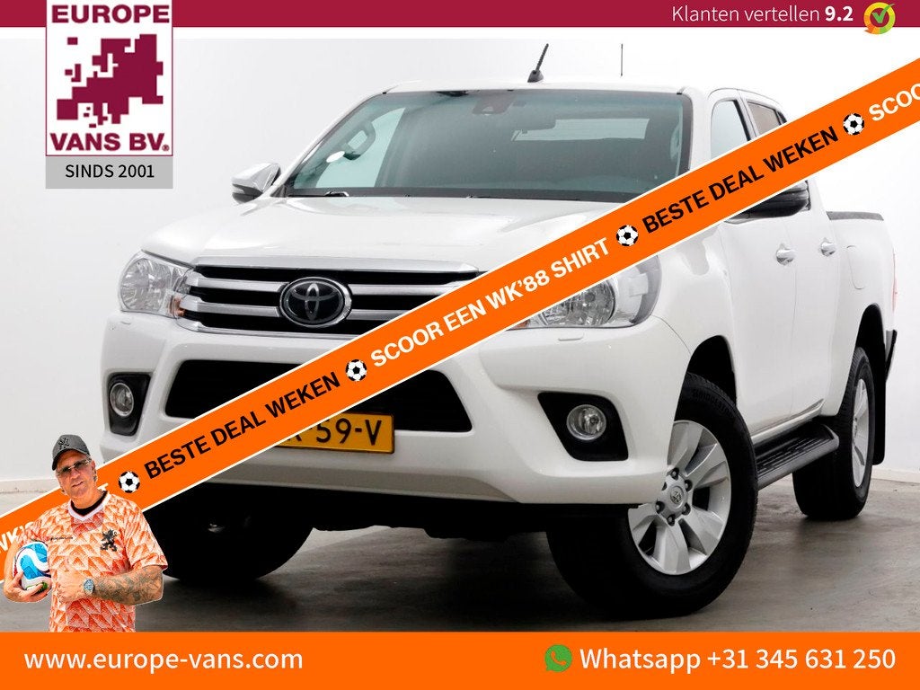 Toyota Hilux 2.4 D-4D-F 150pk E6 4WD 4x4 Double Cab Automaat, Auto's, Automaat, Gebruikt, Euro 6, 4 cilinders