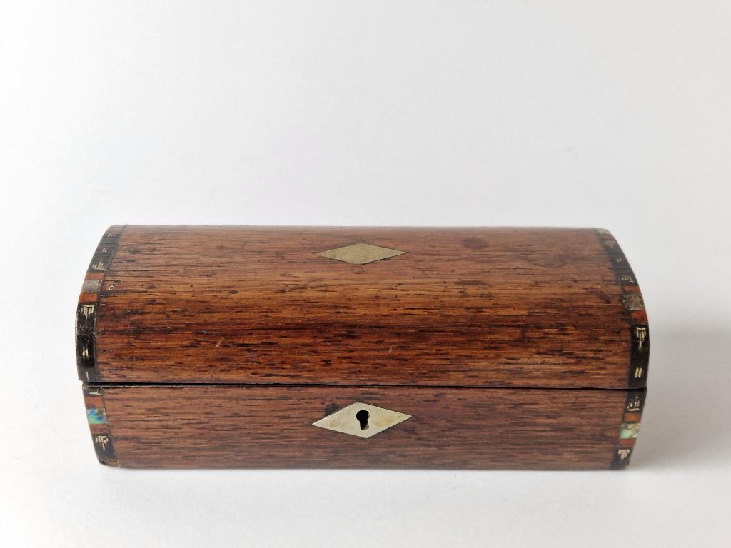 Antiek houten lepeldoosje uit 1800, Ophalen of Verzenden