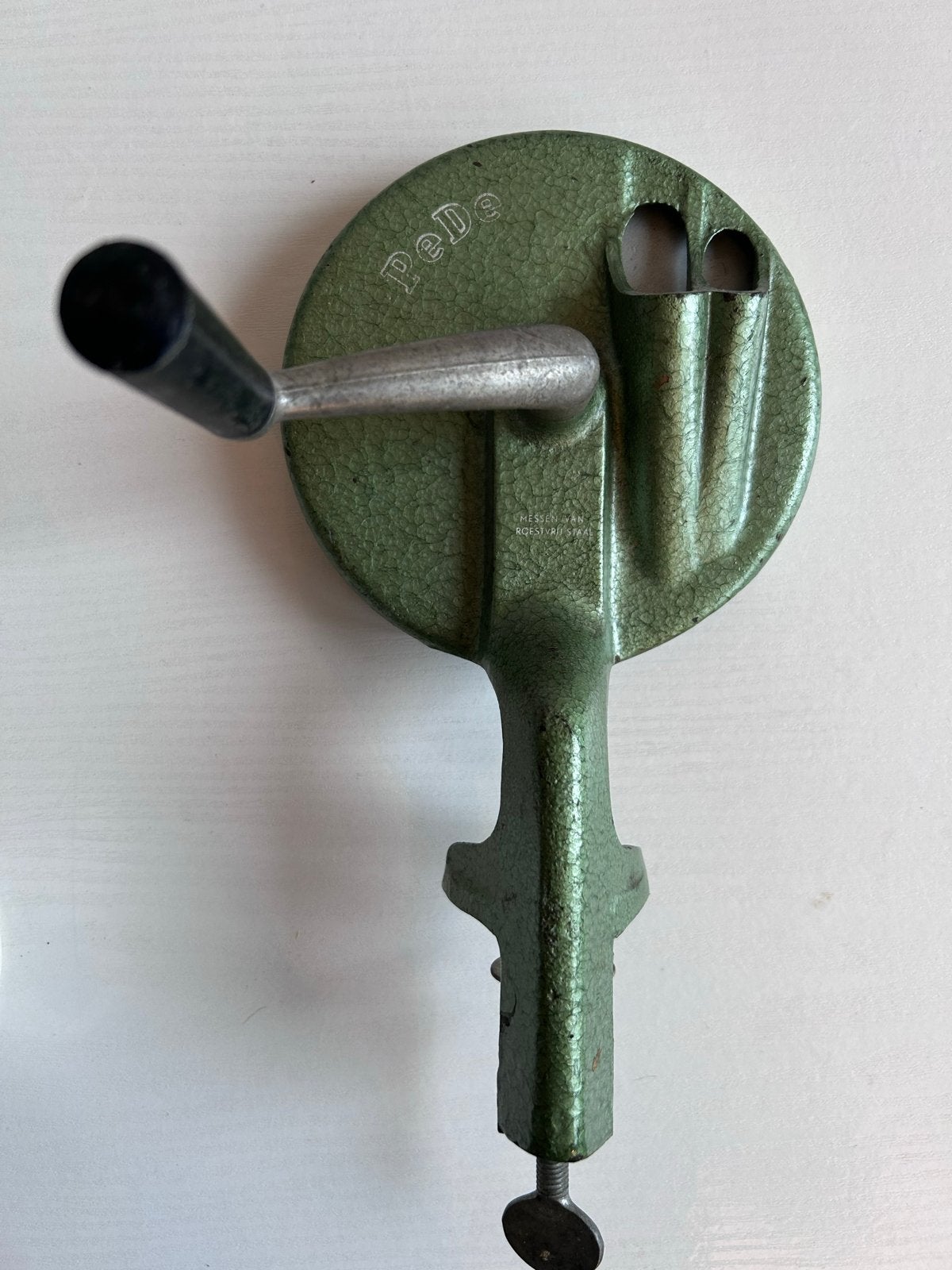 Vintage PeDe snijbonenmolen - 24 cm, Ophalen