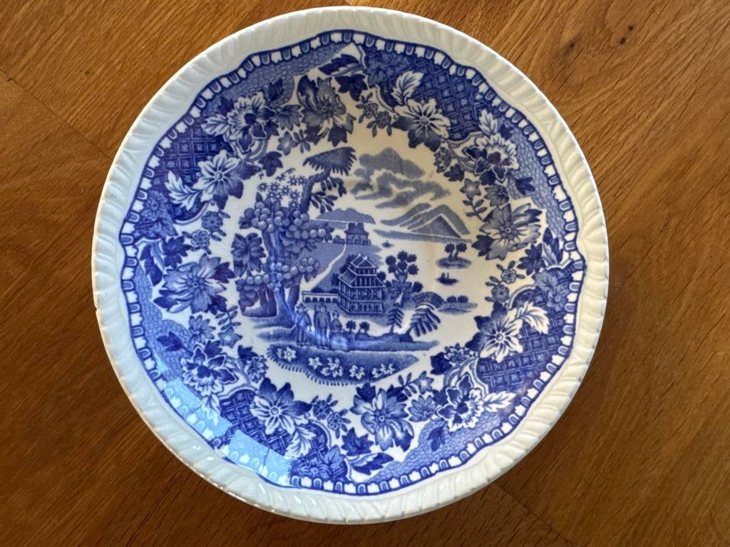 Vintage Wood & Sons Seaforth Blauw-wit Schotel 14cm, Ophalen of Verzenden
