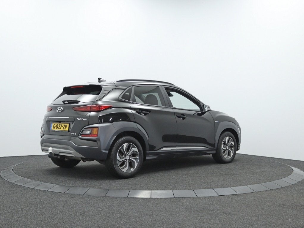 Hyundai KONA 1.6 GDI HEV Fashion | Trekhaak | 1e Eigenaar!, Auto's, Automaat, Stof, Zwart, Origineel Nederlands