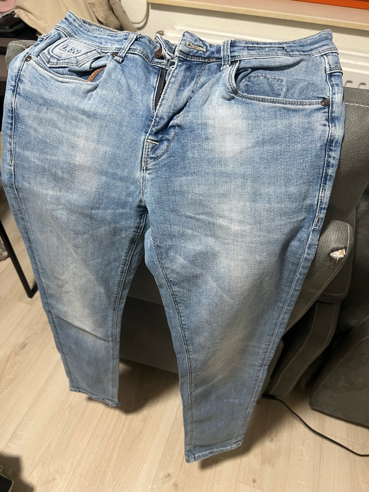 Lufian Spijkerbroek, Ophalen, Gedragen, Blauw, W33 - W34 (confectie 48/50)