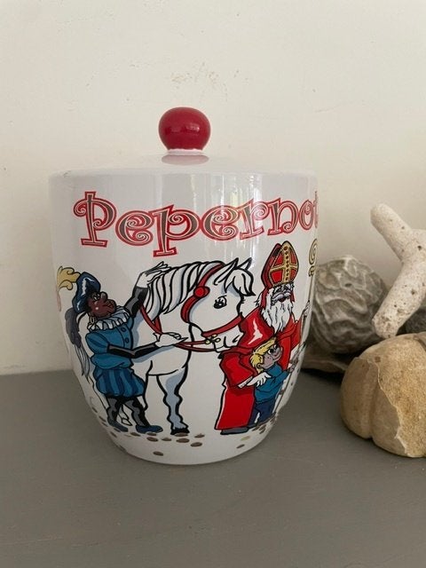 Grote vintage Pepernotenpot. Pot pepernoten Sinterklaas., Diversen, Ophalen, Nieuw