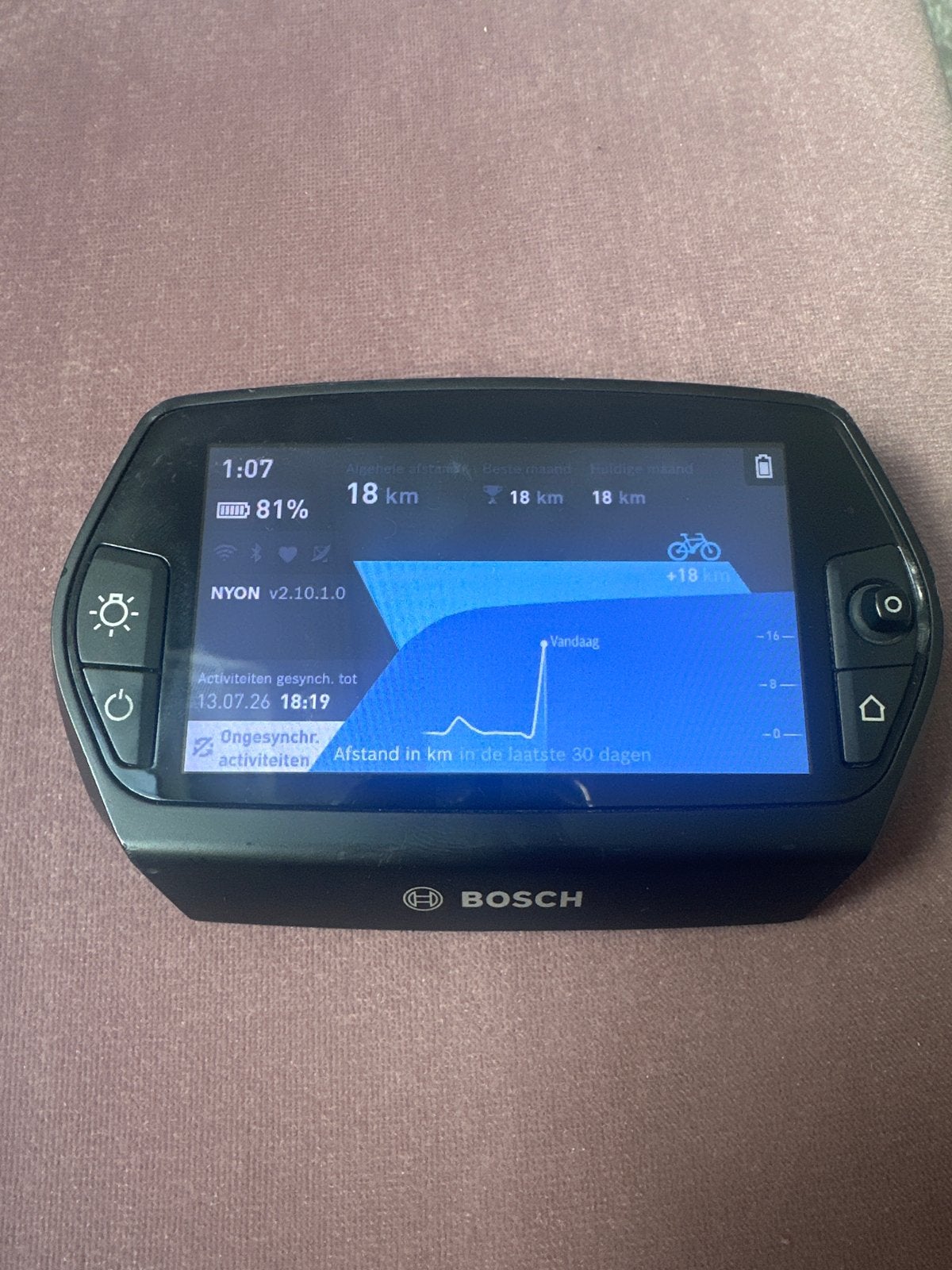 Bosch Nyon 1 Fietscomputer - GPS, Navigatie, Smart, Ophalen, GPS, Gebruikt