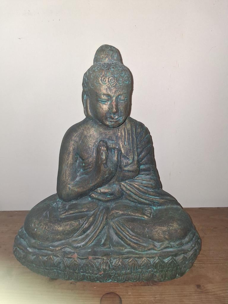 Mooie Boeddha beeld - Mediterende Boeddha 45 cm, Huis en Inrichting, Woonaccessoires | Boeddhabeelden, Ophalen of Verzenden, Gebruikt