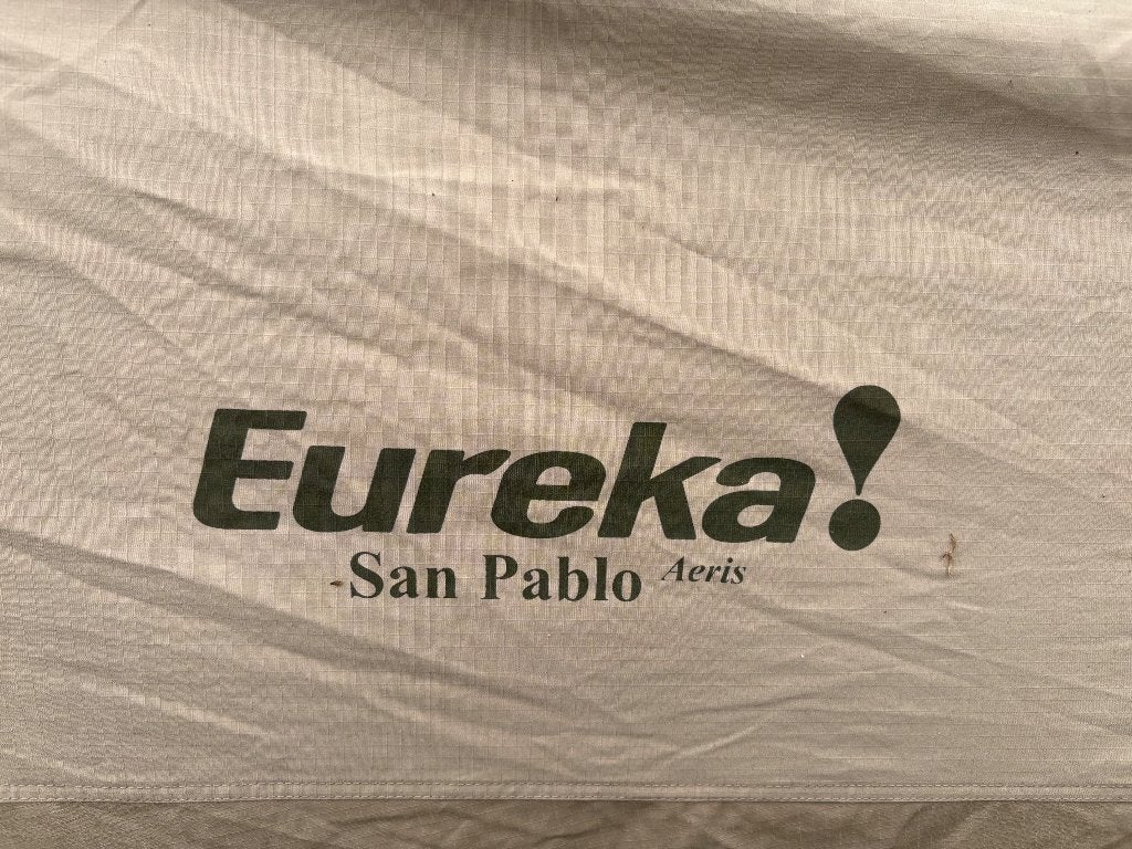 Eureka! San Pablo Aeris 4p opblaastent + keukenkast, Ophalen, Zo goed als nieuw, Tot en met 4