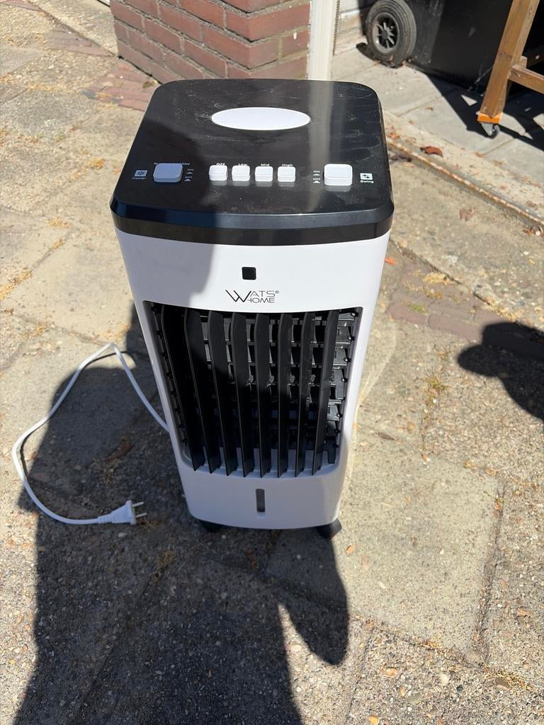 Wats Home Mobiele Airco - Wit/Zwart, Witgoed en Apparatuur, Airco's, Gebruikt, Minder dan 60 m³, Ventileren, 3 snelheden of meer