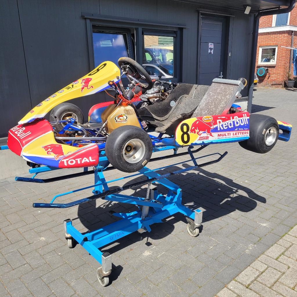 Redbull  SchakelKart Yamaha 125cc recent gereviseerd!, Sport en Fitness, Karting, Ophalen, Gebruikt, Kart