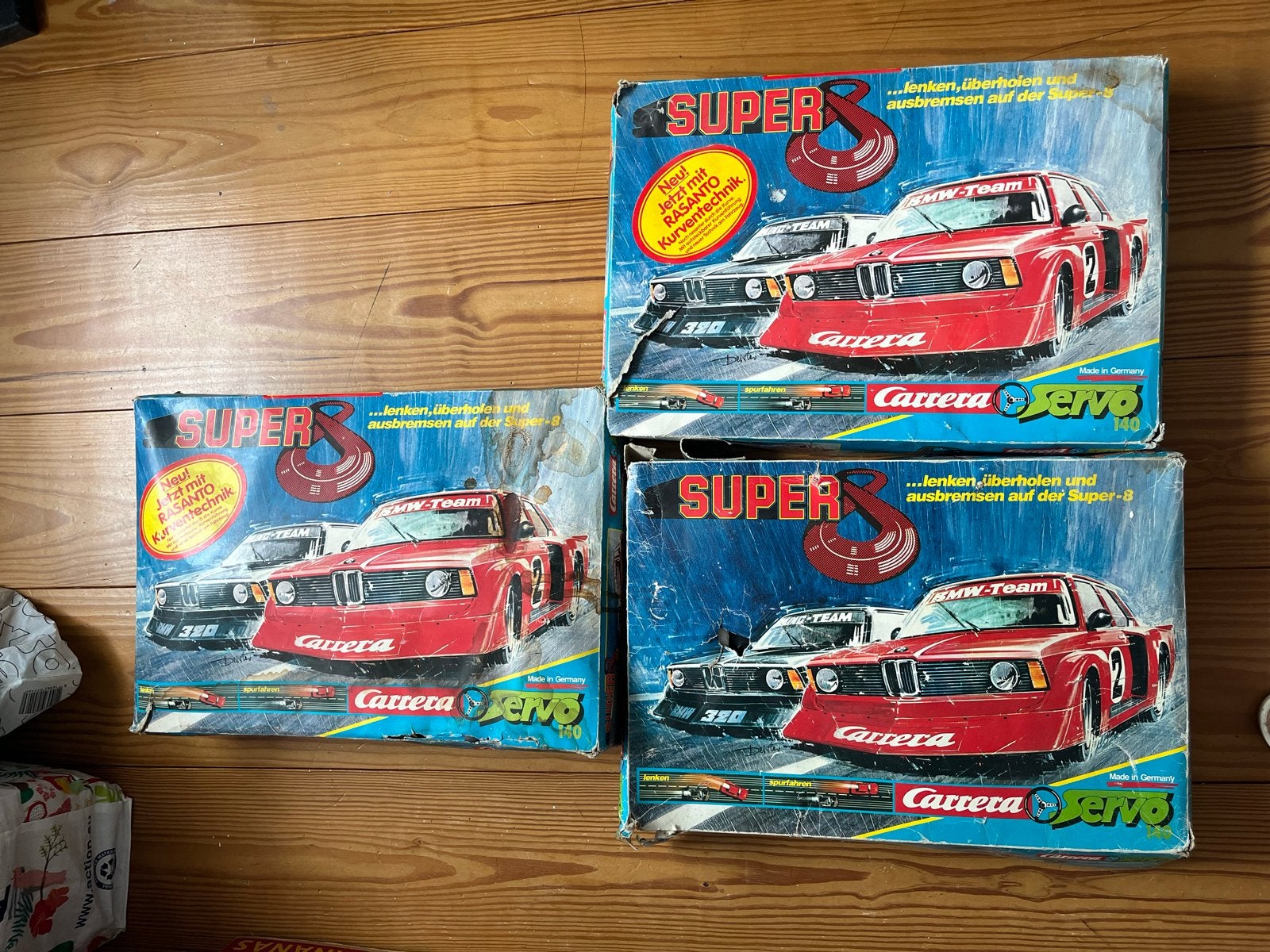 Carrera Servo 140 Racebaan Set - Vintage BMW Team, Ophalen, Carrera, Elektrisch, Racebaan