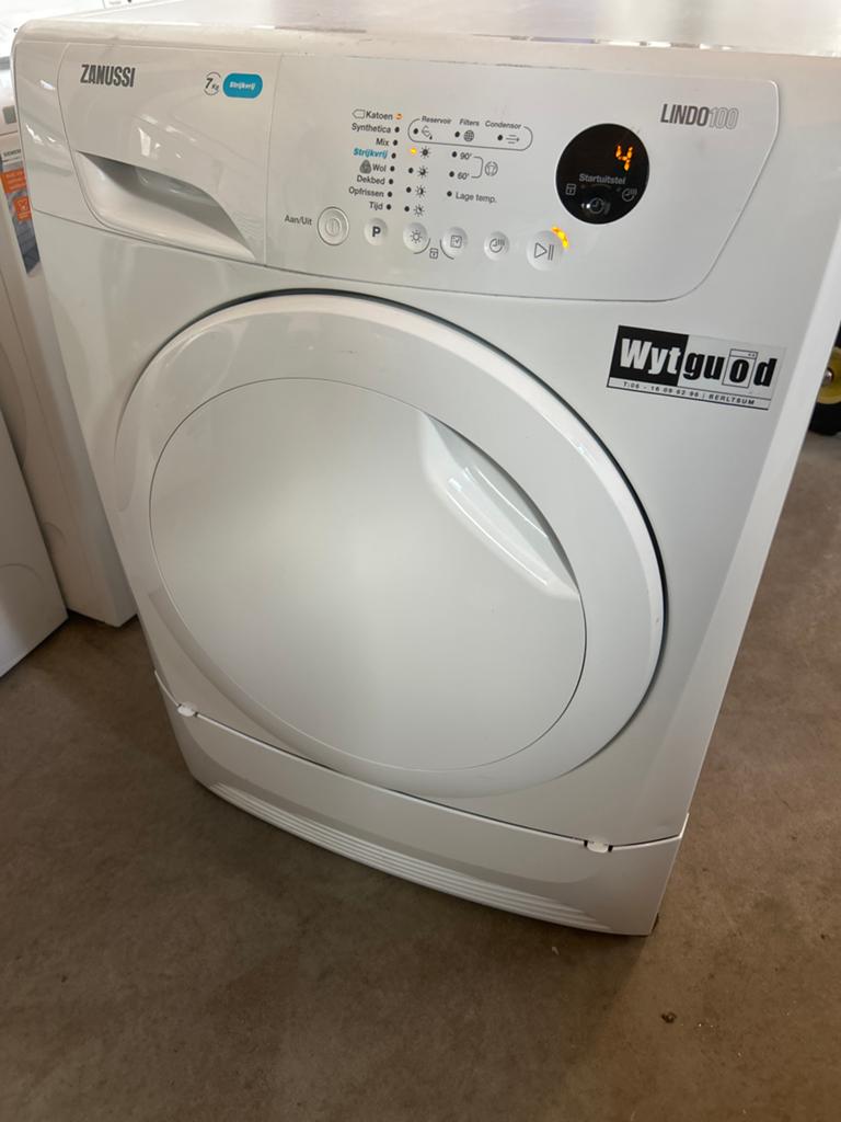 Zanussi Lindo 100 condensdroger - 7kg - garantie - wytguod, Witgoed en Apparatuur, Wasdrogers, 6 tot 8 kg, Q, Q, Refurbished