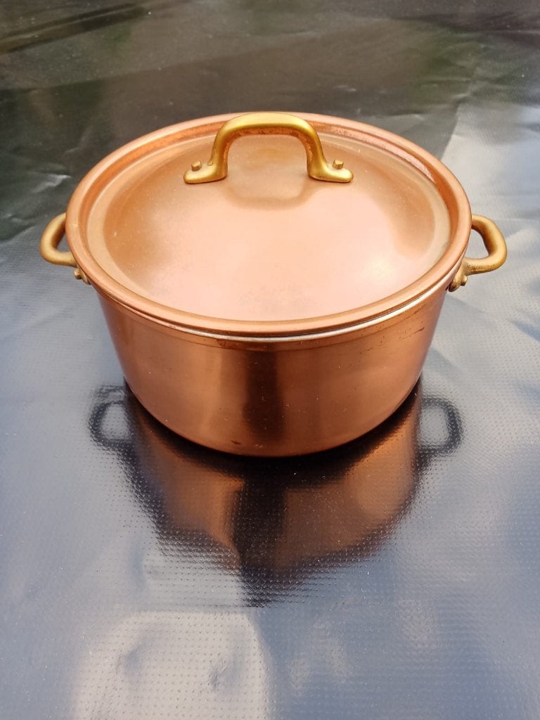 koperen pan 12cm NOOIT gebruikt, Verzenden, Koper