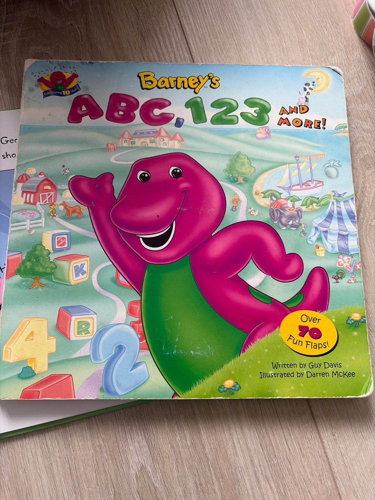 Gratis Barney's ABC, 123 and More! - Interactief kinderboek, Ophalen, Gelezen, Uitklap-, Voel- of Ontdekboek