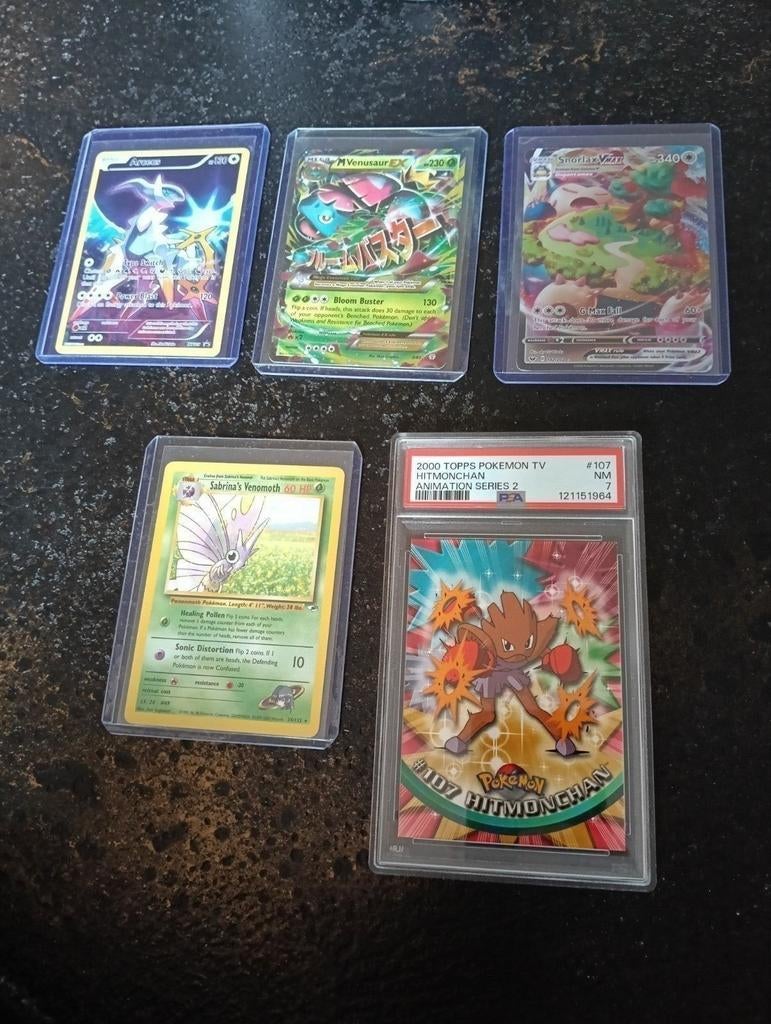 Pokémon Kaarten, Venusaur, Snorlax etc, Ophalen of Verzenden, Gebruikt, Meerdere kaarten