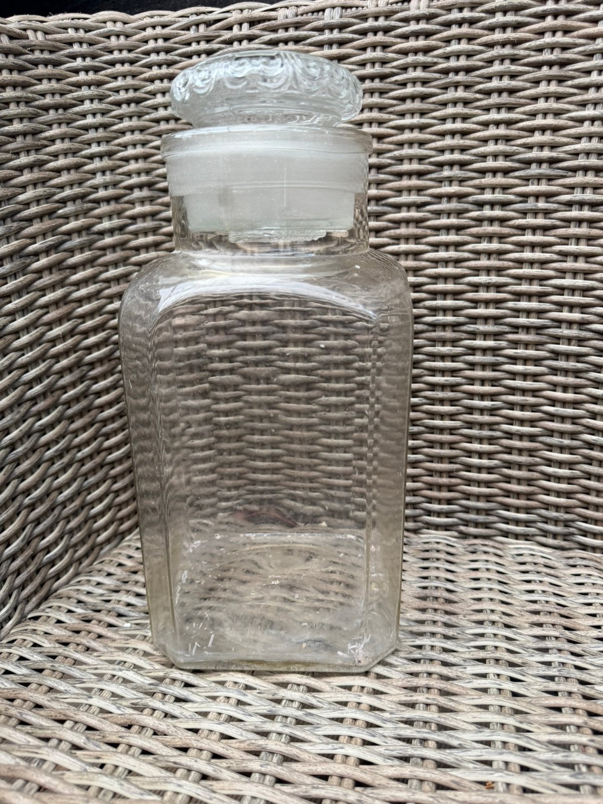 Oude glazen snoeppot, Antiek en Kunst, Ophalen of Verzenden