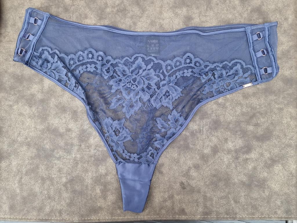 NIEUW String Noir Hunkemöller mt 2XL, Ophalen, Zwart, String