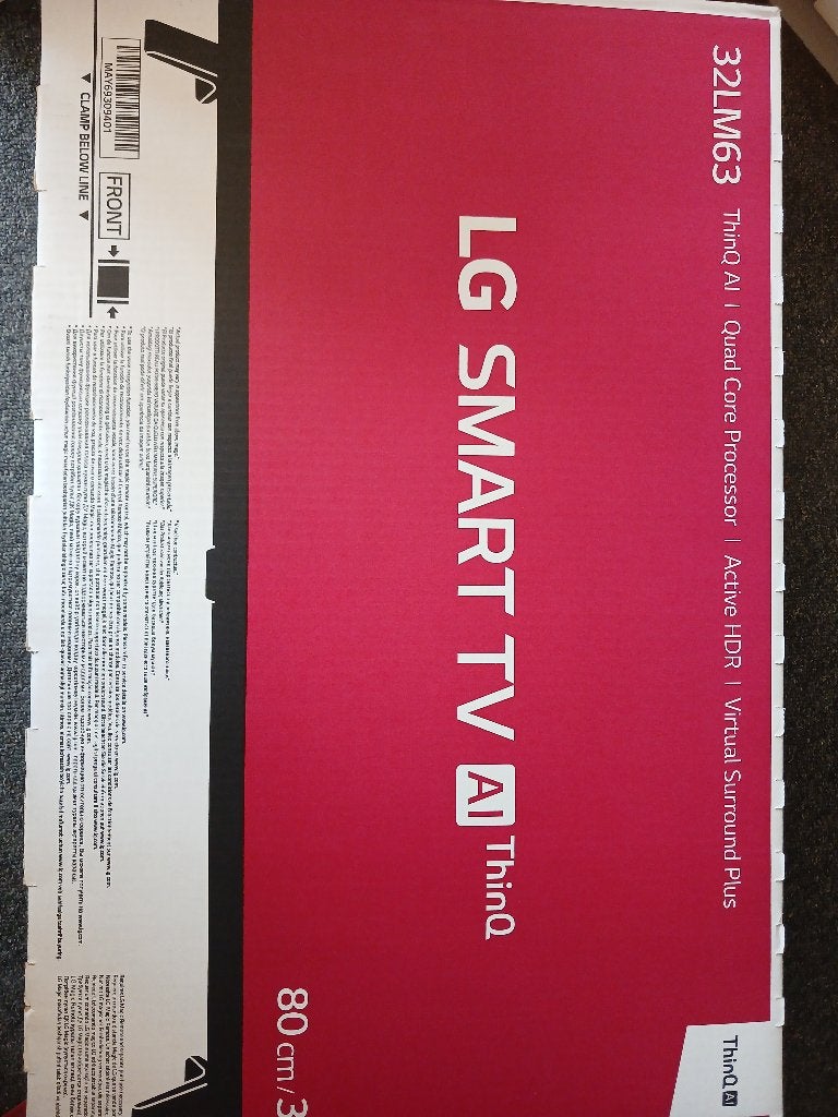 LG 32LM63 Smart TV, Ophalen, 50 Hz, Nieuw, 60 tot 80 cm