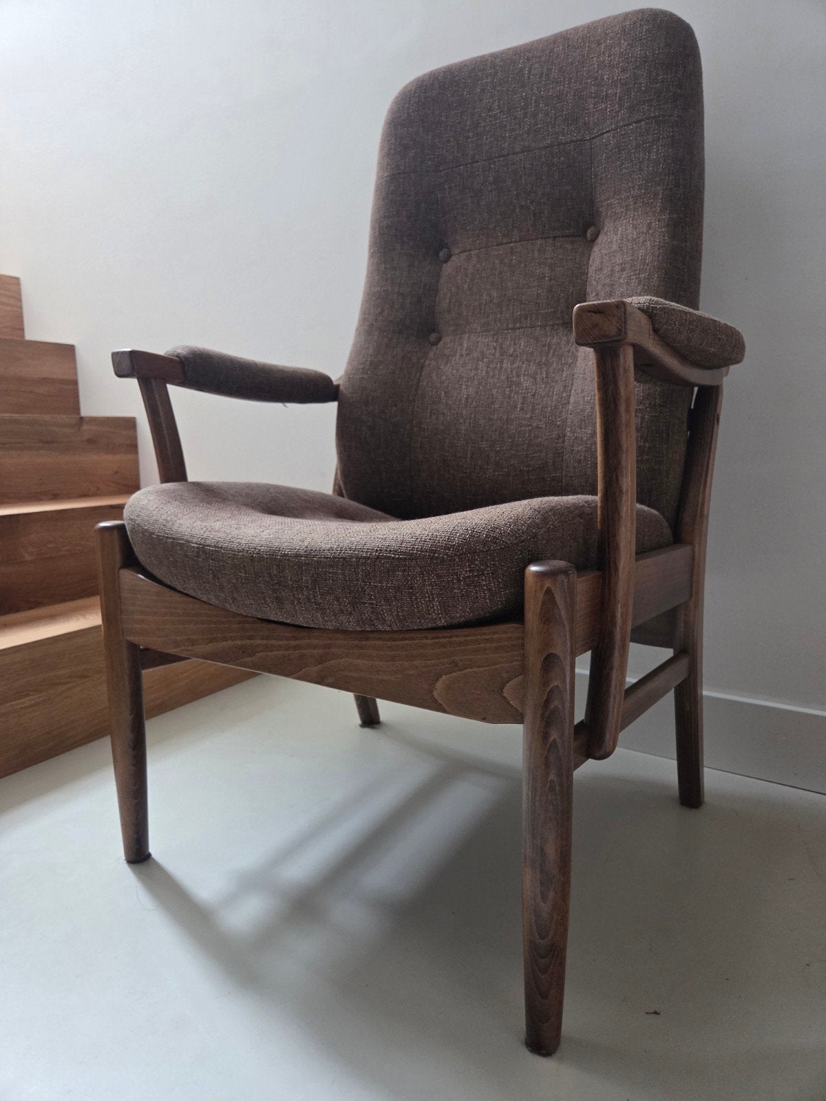 Deense vintage relaxfauteuil Farstrup, Ophalen, Zo goed als nieuw, Vintage