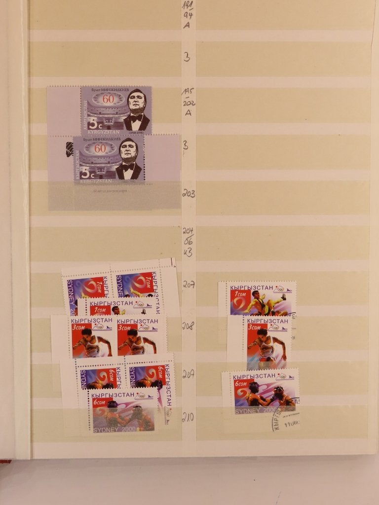 KIRGIZIË - MODERN postfris/gebruikt partijtje - (E735), Ophalen of Verzenden, Buitenland