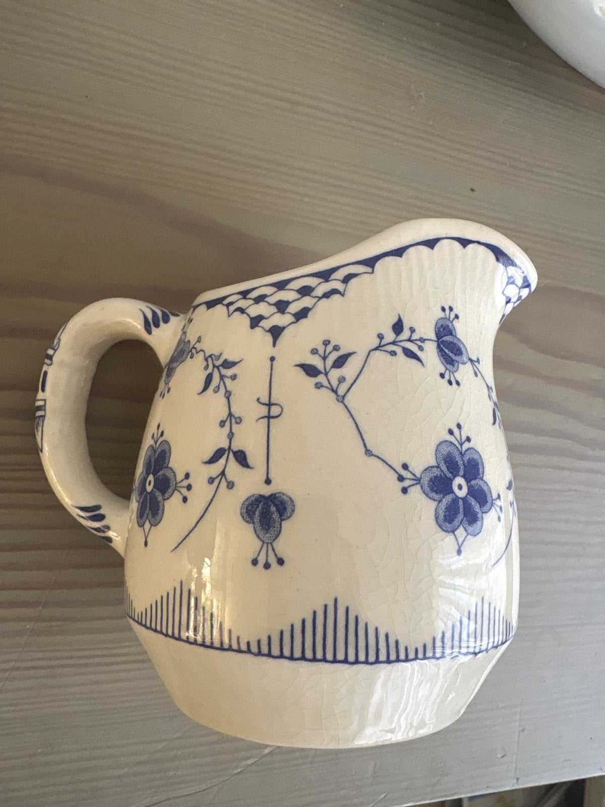Antieke Furnivals Limited Denmark Melkkan - Blauw/Wit, Ophalen