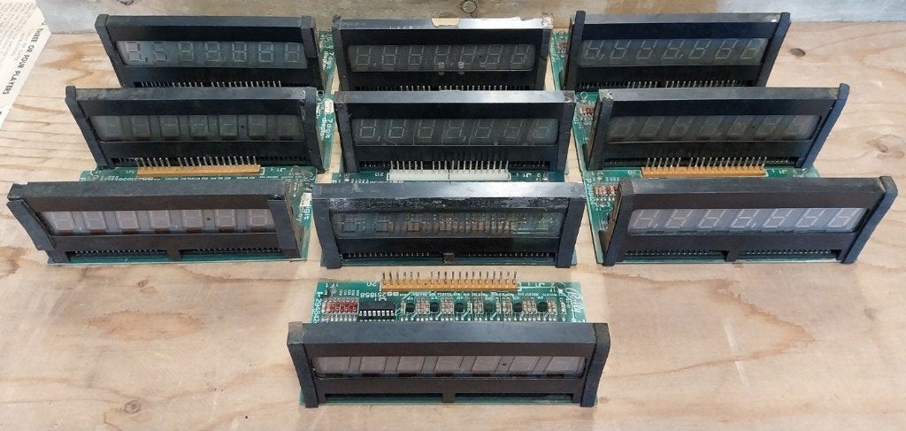 Te koop: Bally AS-2518-58 7-digit displays, Verzamelen, Gebruikt, Elektronisch, Bally, Onderdeel of Defecte kast