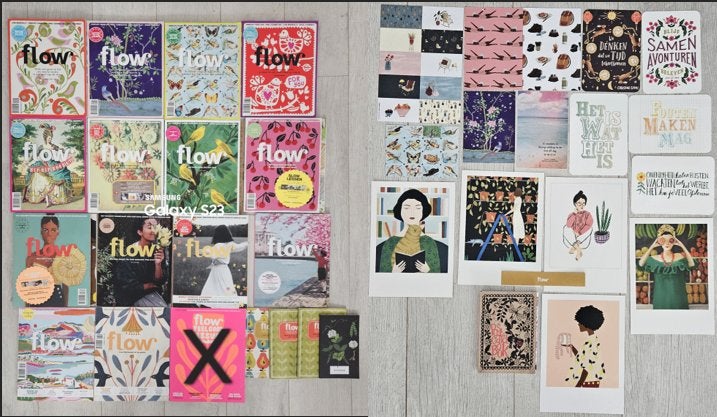 14 Flow Magazine incl paper goodies + extra's - los of set, Ophalen of Verzenden, Zo goed als nieuw, Muziek, Film of Tv
