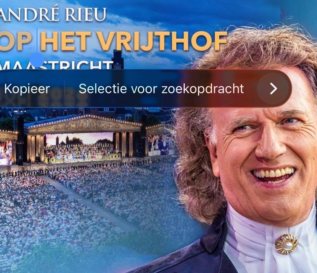 2 Tickets Andre Rieu Vrijthof zaterdag 18 juli, Twee personen, Juli
