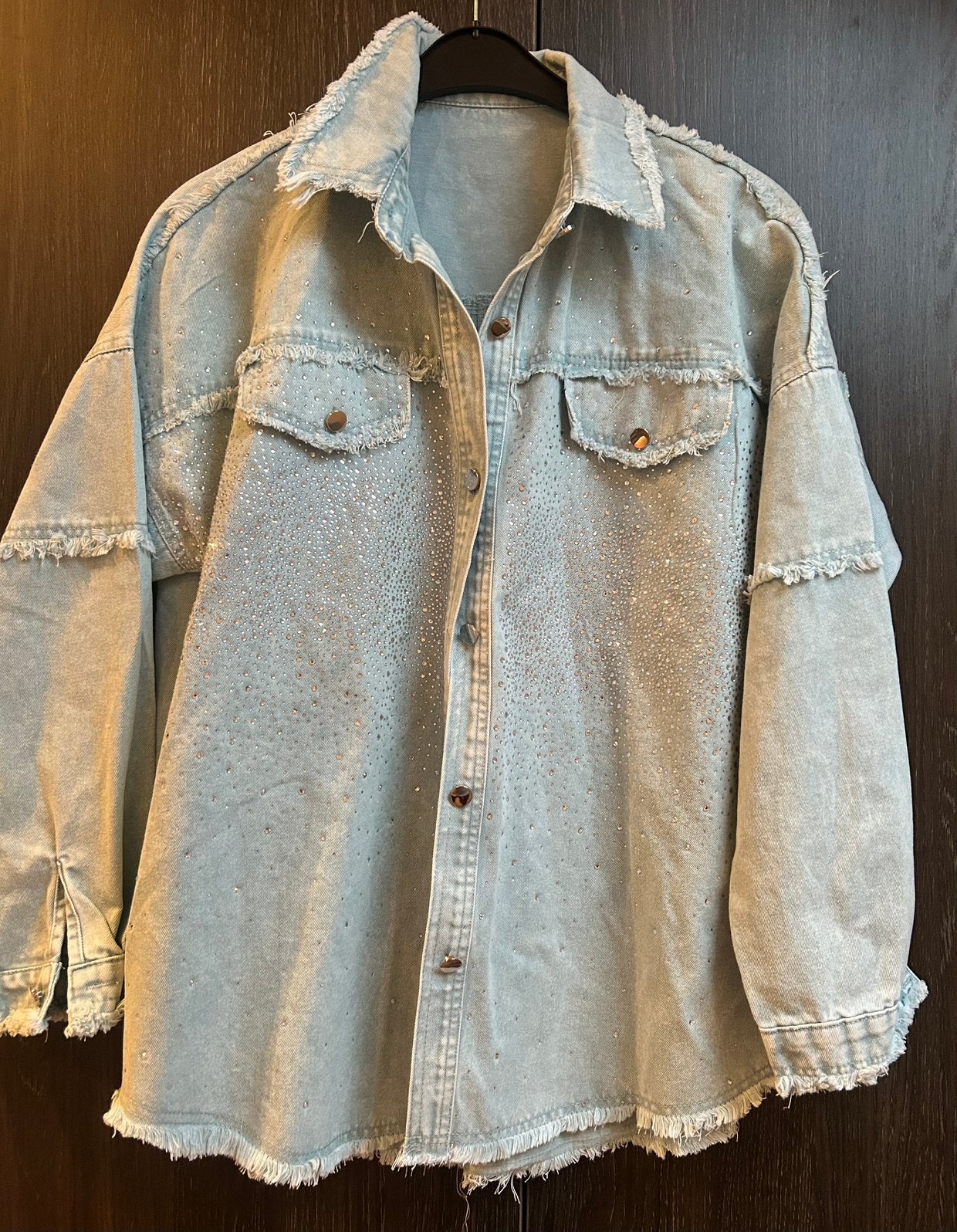 Spijkerjas /blouse xl, Ophalen of Verzenden, Zo goed als nieuw, Maat 46/48 (XL) of groter, Blauw