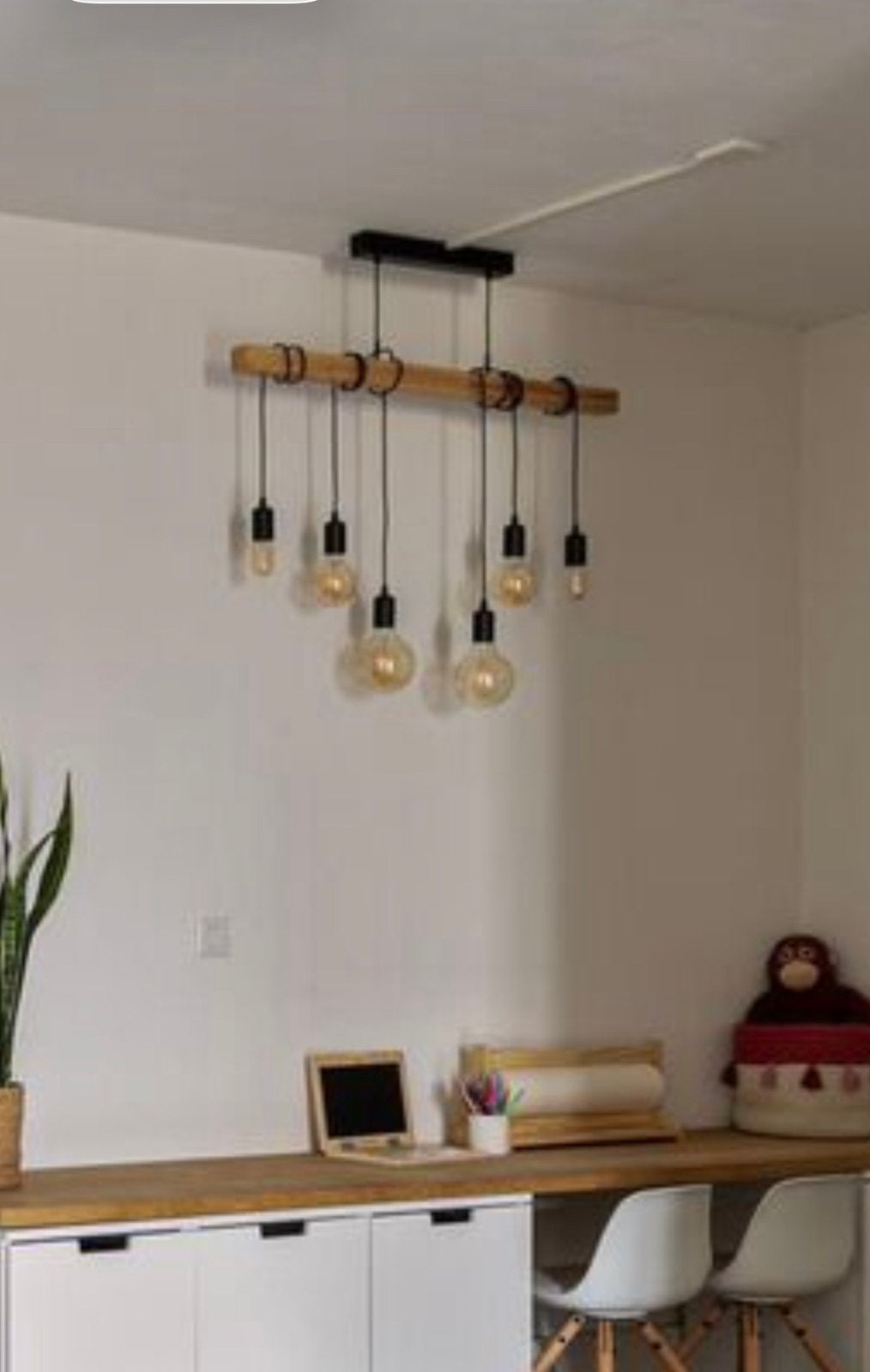 Hanglamp, Ophalen, Zo goed als nieuw, Hout