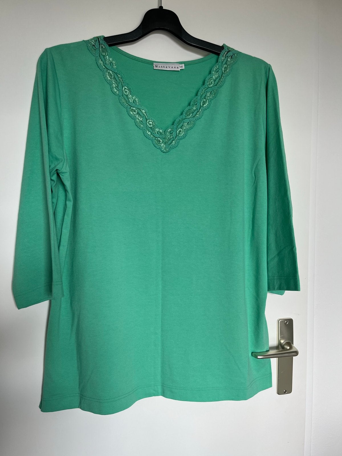 Witteveen Groene Top met Kant - Maat XXL -  NIEUW, Maat 46/48 (XL) of groter, Nieuw, Ophalen of Verzenden, Witteveen
