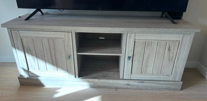 TV-meubel met opbergruimte, Huis en Inrichting, Kasten | Televisiemeubels, Ophalen, 100 tot 150 cm, Zo goed als nieuw, Minder dan 100 cm
