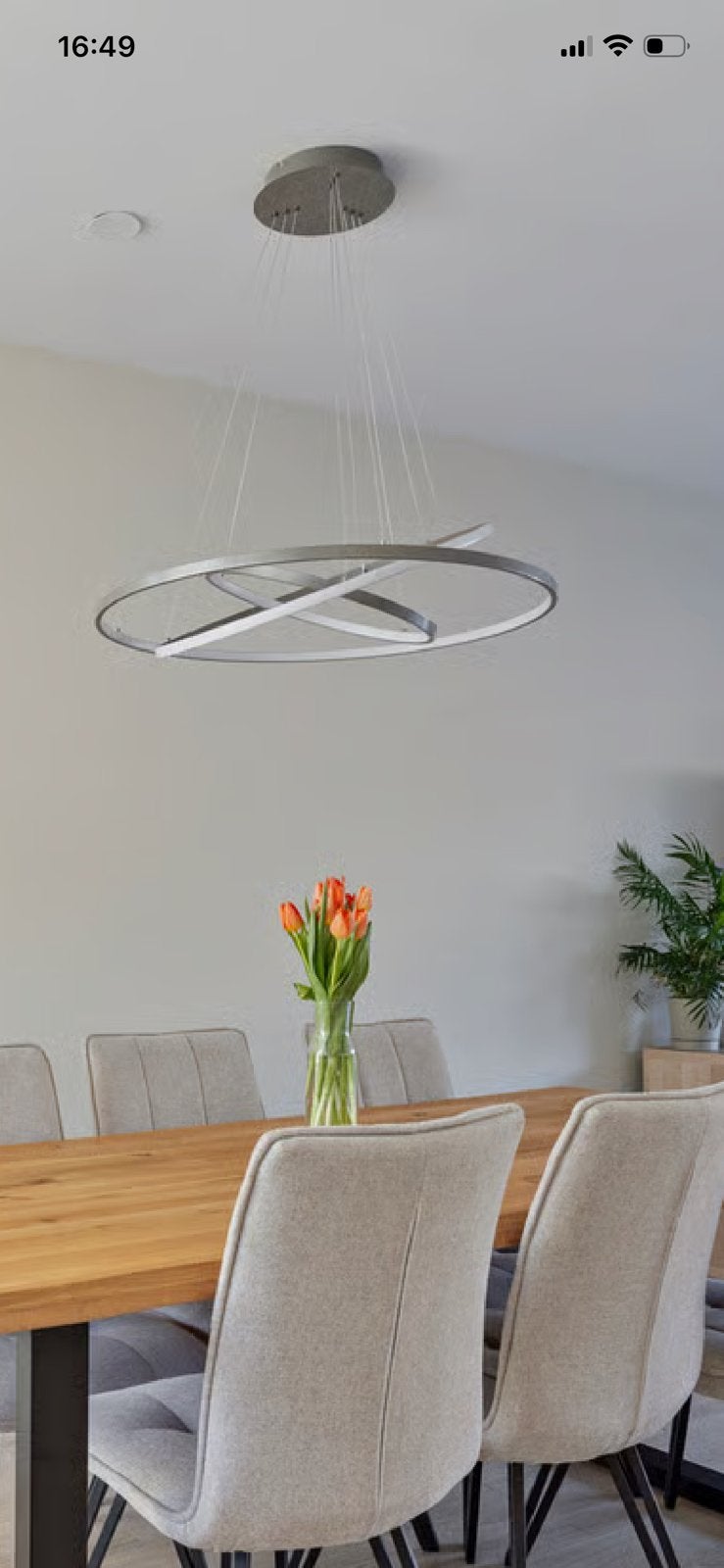 Plafondlamp lucande ezena, Ophalen, Zo goed als nieuw, Metaal