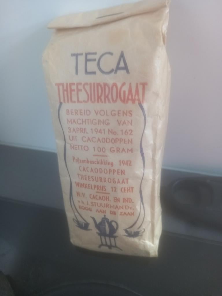 Teca theesurrogaat met knummer opnieuw  na niet betalen niot, Ophalen of Verzenden, Overige soorten, Nederland, Overige typen