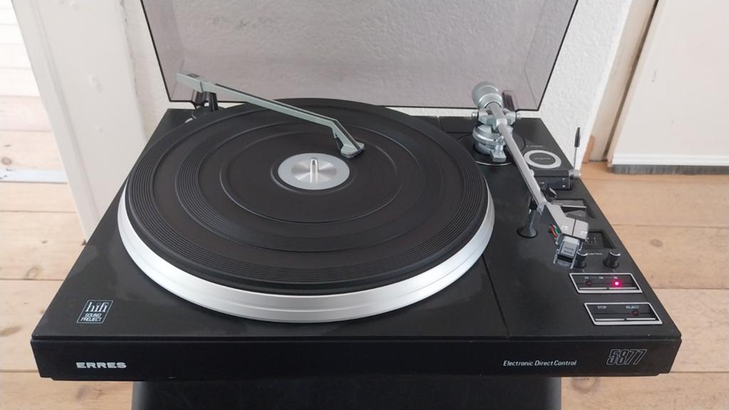 Erres 5877 Direct Drive Platenspeler Hifi direct control, Audio, Tv en Foto, Automatisch, Zo goed als nieuw, Platenspeler, Ophalen